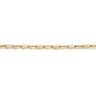 14K Yellow Gold Paperclip Chain Bracelet 2.3mm 7 inch