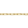 14K Yellow Gold Paperclip Chain Bracelet 3.1mm 7 inch