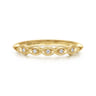 Straight Wedding Ring in 14k Yellow Gold with  Natural Diamond at Gabriel & Co.