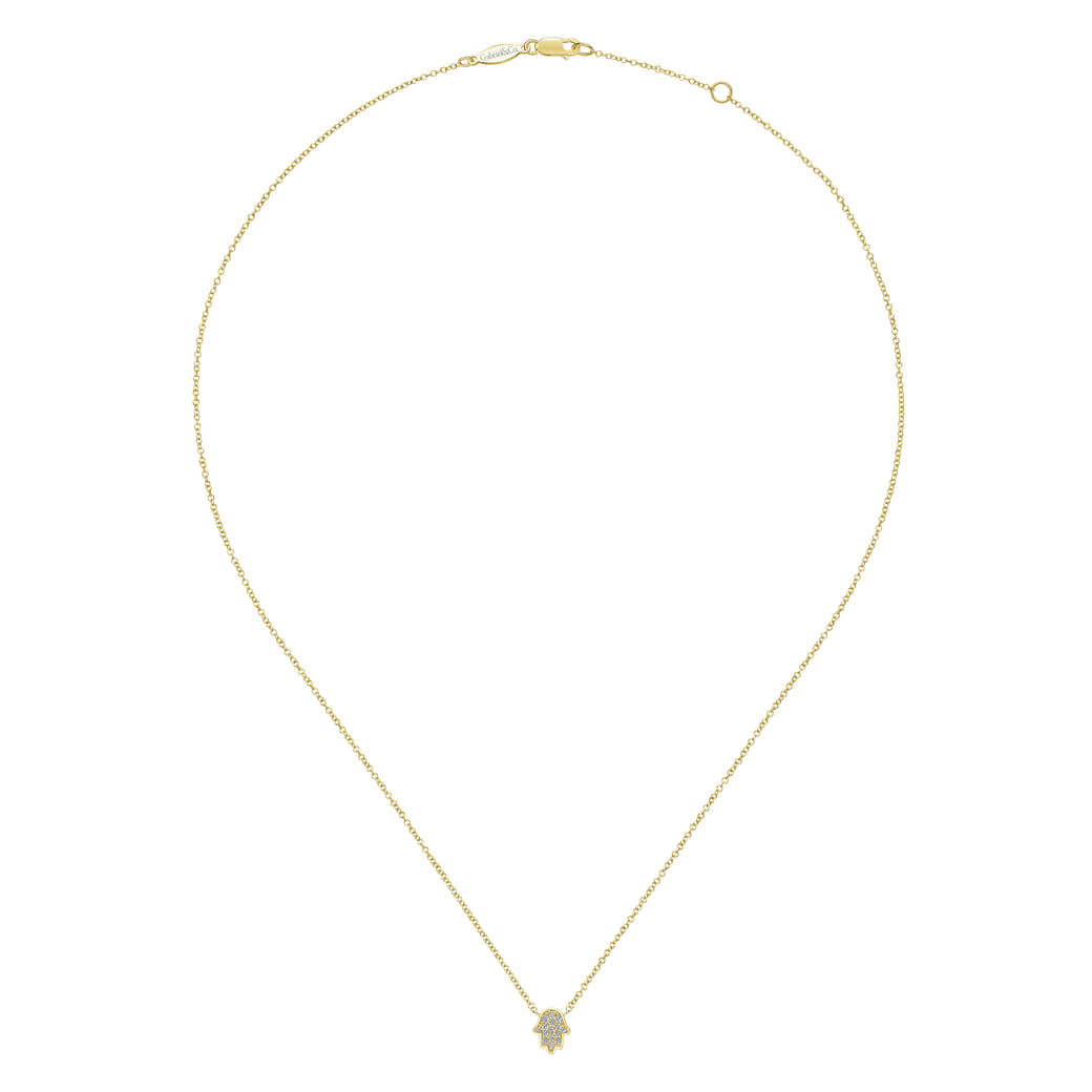 14k Yellow Gold Pendant Lusso SKU: NK3723Y45JJ Gabriel