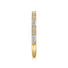 Straight Wedding Ring in 14k Yellow Gold with Baguette Natural Diamond at Gabriel & Co.