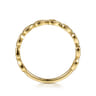 14K Yellow Gold Pear Shape Stackable Ring