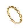 14K Yellow Gold Pear Shape Stackable Ring