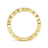 14K Yellow Gold Pear and Round Station Stackable Diamond Ring - 0.2 ct