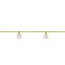 14K Yellow Gold Pearl Droplet Bracelet