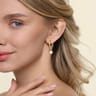 14K Yellow Gold Pearl Earring Charm