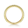 14K Yellow Gold Peridot Stackable Ring
