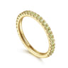 14K Yellow Gold Peridot Stackable Ring