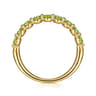 14K Yellow Gold Peridot Stackable Ring