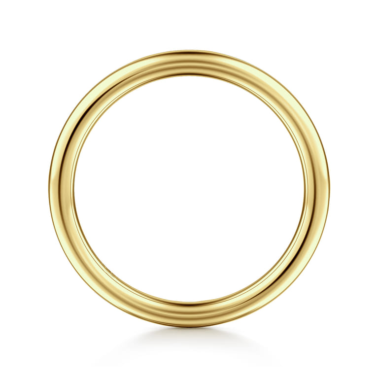 14K Yellow Gold Plain 1.7mm Wedding Band - Shot 2