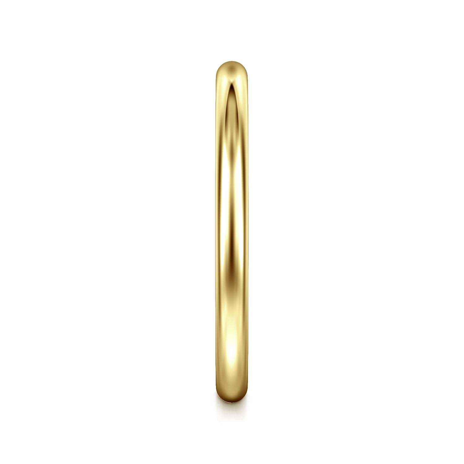 14K Yellow Gold Plain 1.7mm Wedding Band - Shot 4
