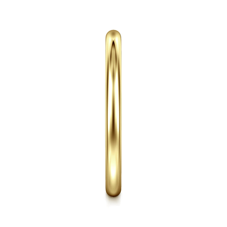 14K Yellow Gold Plain 1.7mm Wedding Band - Shot 4