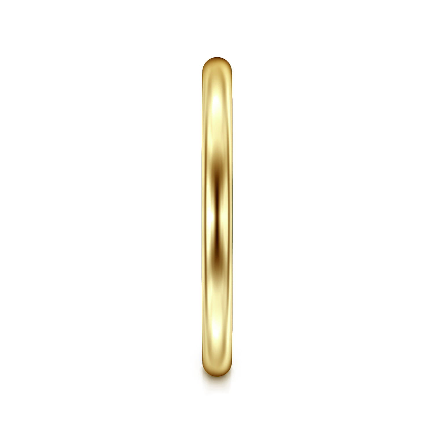 14K Yellow Gold Plain 1.7mm Wedding Band - Shot 4