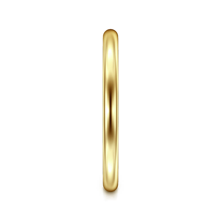 14K Yellow Gold Plain 1.7mm Wedding Band - Shot 4