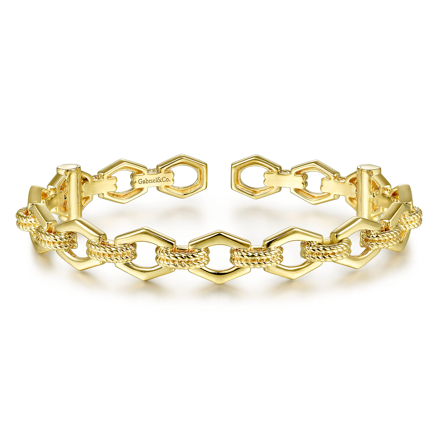 14K Yellow Gold Plain Bangle - Shot 1