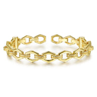 14K Yellow Gold Plain Bangle
