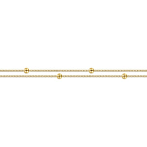 14K Yellow Gold Plain Bracelet