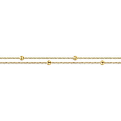 14K Yellow Gold Plain Bracelet