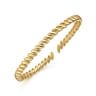 14K Yellow Gold Plain Demure Bangle