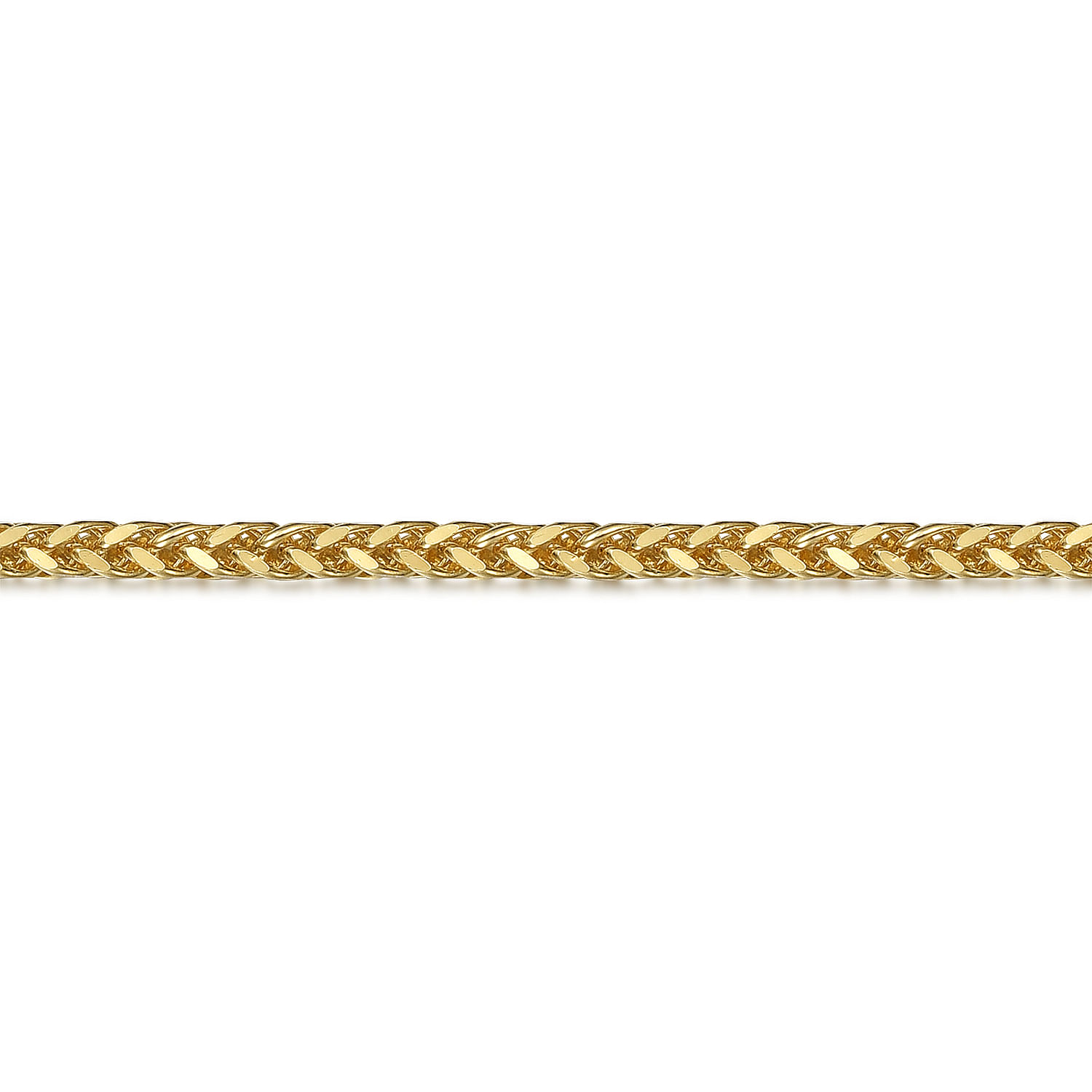 14K Yellow Gold Plain Gold Chain With G Lock