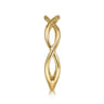 14K Yellow Gold Plain Twisted Stackable Ring