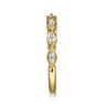 Straight Wedding Ring in 14k Yellow Gold with Marquise Natural Diamond at Gabriel & Co.
