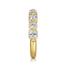 Fancy Wedding Ring in 14k Yellow Gold with Princess Cut Natural Diamond at Gabriel & Co.
