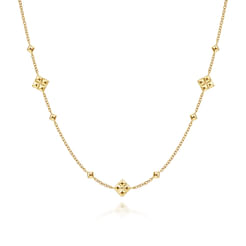 14K-Yellow-Gold-Pyramid-Quatrefoil-Station-Necklace1