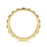 14K Yellow Gold Pyramid Ring