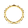 14K Yellow Gold Pyramid Stackable Band