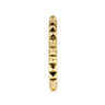 14K Yellow Gold Pyramid Stackable Band