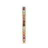 14K Yellow Gold Rainbow Color Stone Stackable Ring