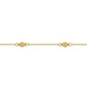 14K Yellow Gold Rhombus Station Bracelet