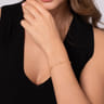 14K Yellow Gold Rhombus Station Bracelet