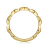 14K Yellow Gold Rhombus Station Ring