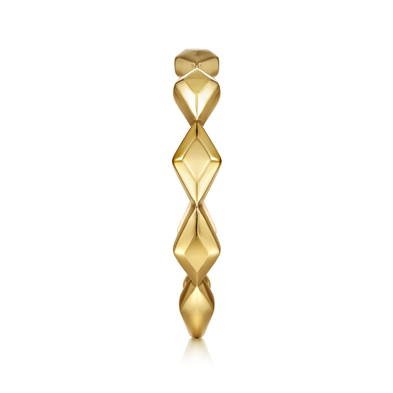 14K Yellow Gold Rhombus Station Ring - Shot 4