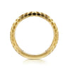 14K Yellow Gold Ring Hexagon Stackable Ring