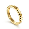 14K Yellow Gold Ring Hexagon Stackable Ring