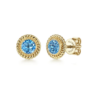 14K-Yellow-Gold-Round-Blue-Topaz-and-Twisted-Rope-Frame-Stud-Earrings1