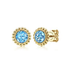 14K-Yellow-Gold-Round-Blue-Topaz-with-Beaded-Frame-Stud-Earrings1
