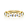Fancy Wedding Ring in 14k Yellow Gold with Round Natural Diamond at Gabriel & Co.