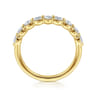 Fancy Wedding Ring in 14k Yellow Gold with Round Natural Diamond at Gabriel & Co.