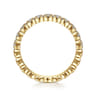 Fancy Wedding Ring in 14k Yellow Gold with Round Natural Diamond at Gabriel & Co.