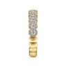 Fancy Wedding Ring in 14k Yellow Gold with Round Natural Diamond at Gabriel & Co.