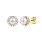 14K-Yellow-Gold-Round-Diamond-Halo-Pearl-Stud-Earrings1