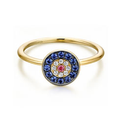14K-Yellow-Gold-Round-Evil-Eye-Diamond-Sapphire-and-Ruby-Ring1