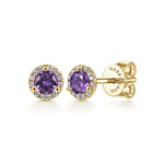 14K-Yellow-Gold-Round-Halo-Amethyst-and-Diamond-Stud-Earrings1