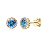 14K-Yellow-Gold-Round-Halo-Blue-Topaz-and-Diamond-Stud-Earrings1