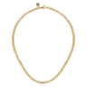 14K Yellow Gold Round Link Chain Necklace