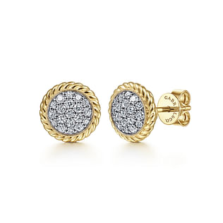 14K-Yellow-Gold-Round-Pave-Diamond-Stud-Earrings1